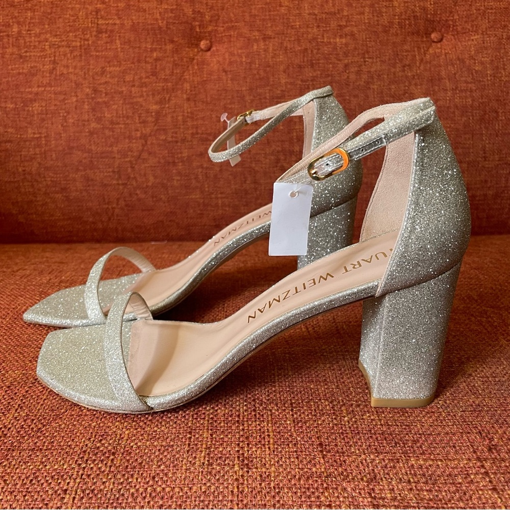 Stuart Weitzman Nudistcurve 75 Block Heel Sandal